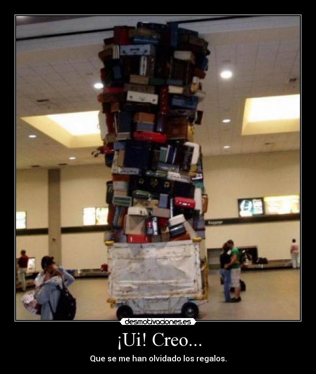 carteles regalos equipaje desmotivaciones