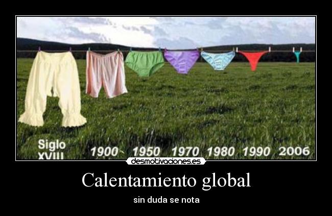 Calentamiento global - sin duda se nota
