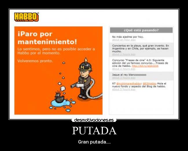 PUTADA - Gran putada....