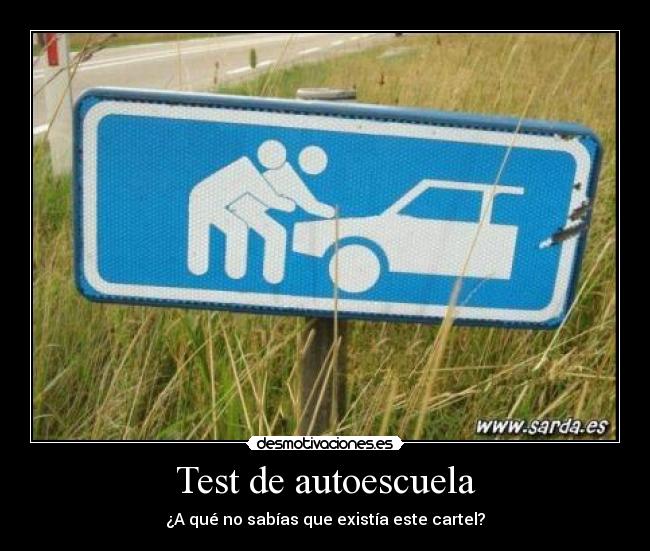 carteles test desmotivaciones