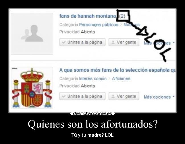 Quienes son los afortunados? -