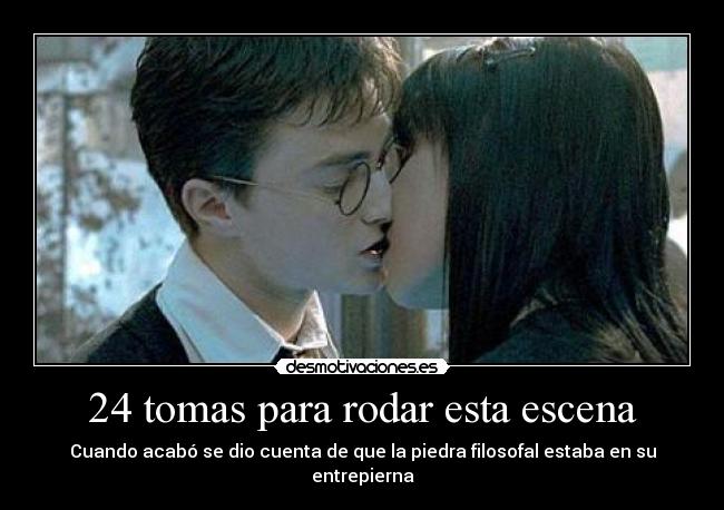 24 tomas para rodar esta escena -