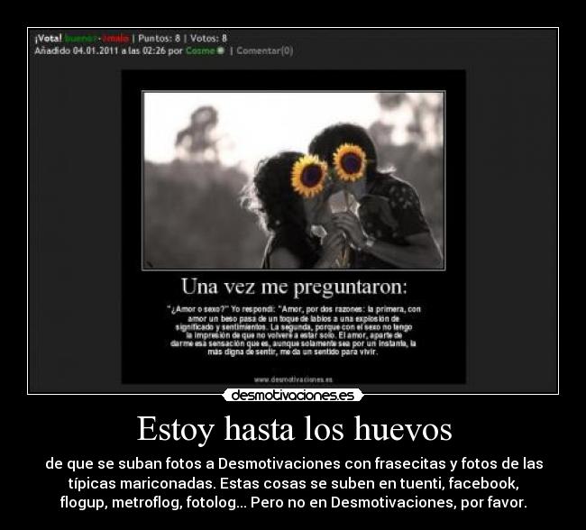 Estoy hasta los huevos - 