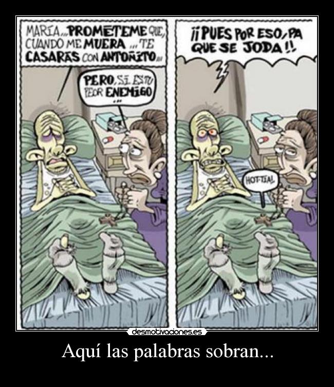 Aquí las palabras sobran... - 