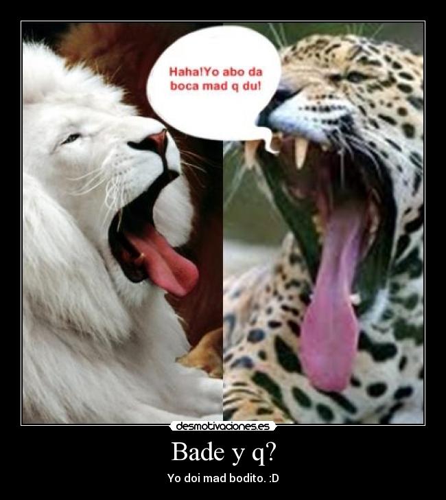 Bade y q? -