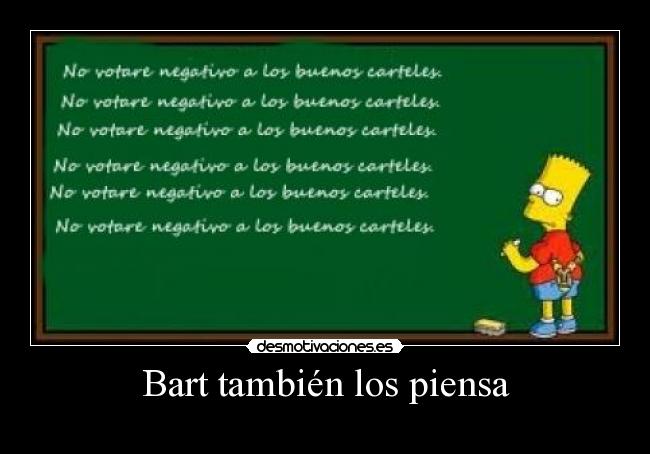 Bart también los piensa -