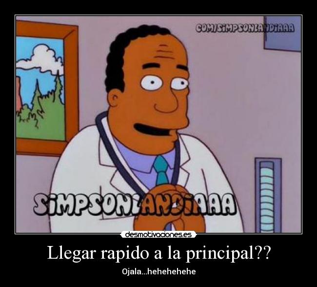 Llegar rapido a la principal?? - 