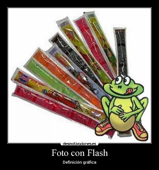 Foto con Flash - Definición gráfica