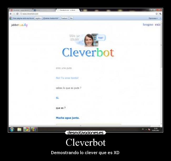 Cleverbot - Demostrando lo clever que es XD 