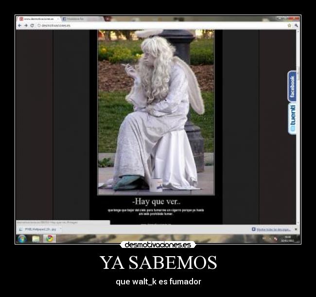 YA SABEMOS - que walt_k es fumador