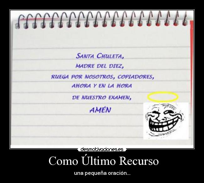 Como Último Recurso -