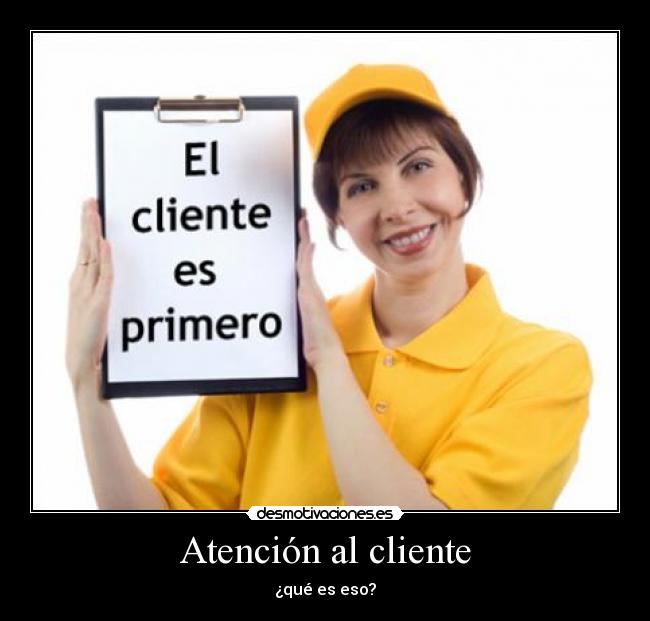 Atención al cliente -