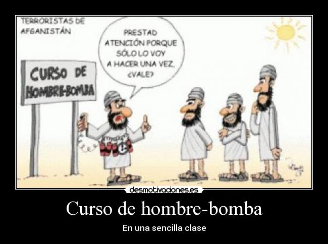 Curso de hombre-bomba -