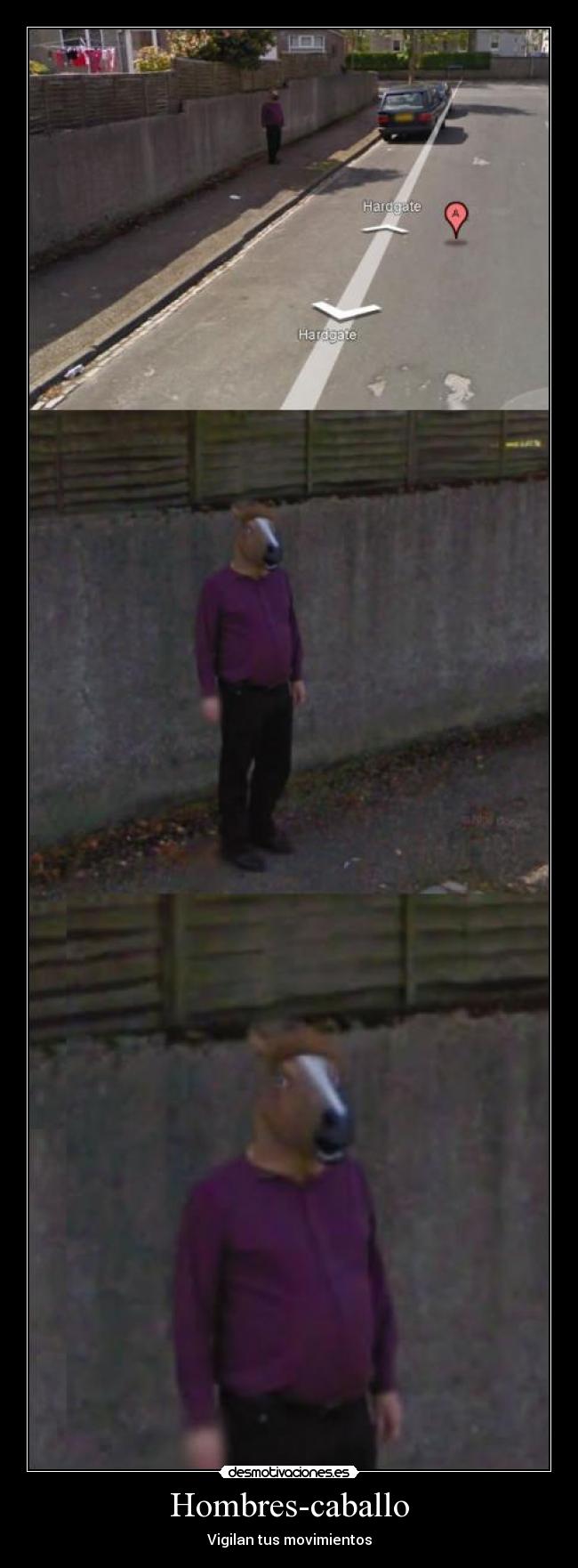 carteles hombres caballo vigilan tus movimientos desmotivaciones