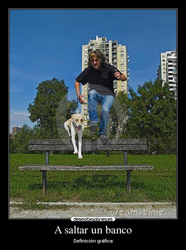 A saltar un banco - 