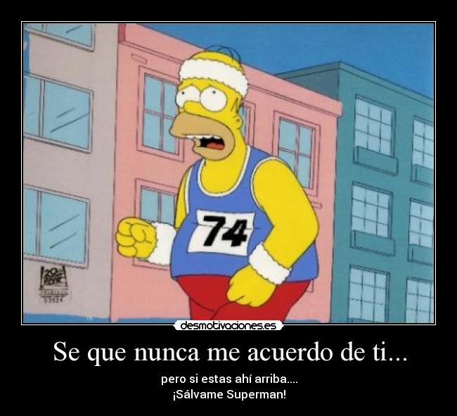 Se que nunca me acuerdo de ti... - 