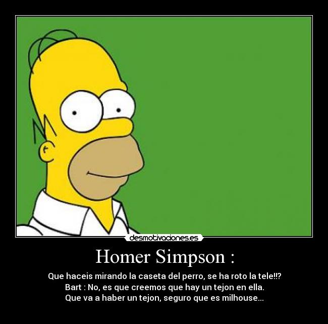 Homer Simpson : - 