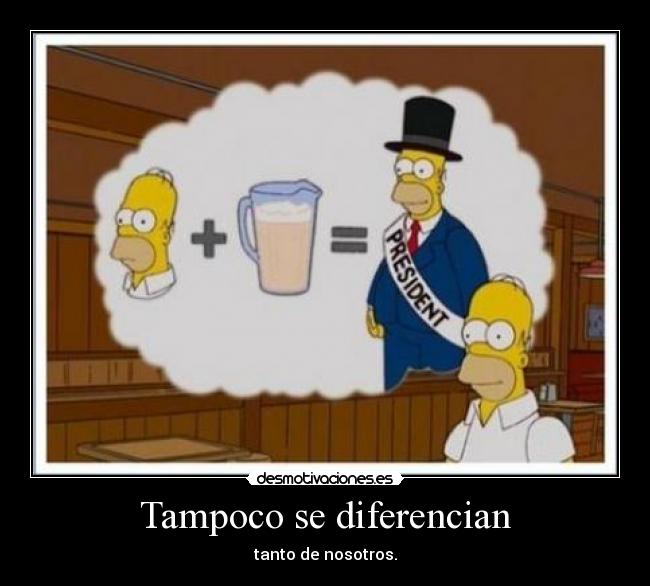 Tampoco se diferencian -