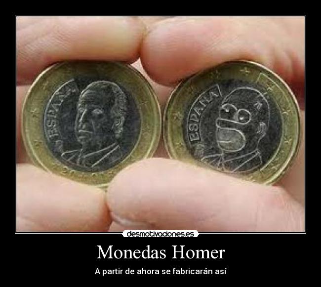 Monedas Homer - A partir de ahora se fabricarán así