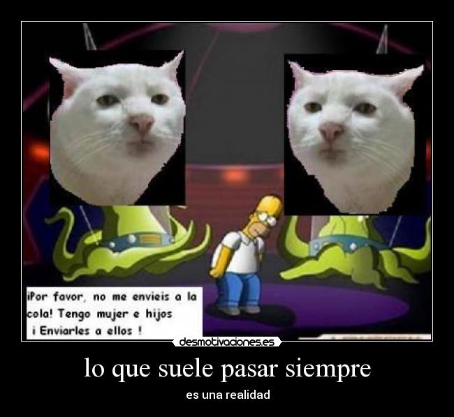 lo que suele pasar siempre -