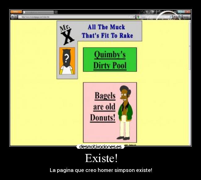 Existe! - La pagina que creo homer simpson existe!