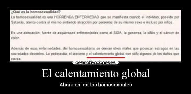 El calentamiento global - 