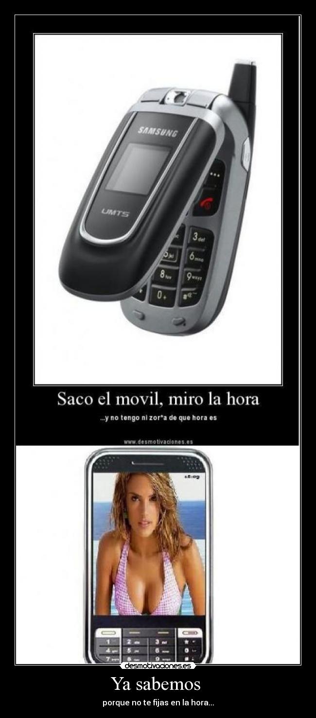Ya sabemos - porque no te fijas en la hora...