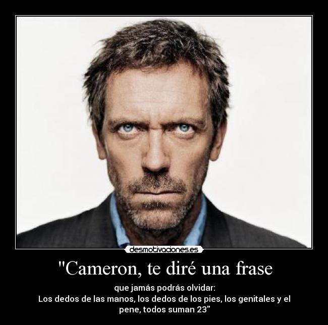 Cameron, te diré una frase - 