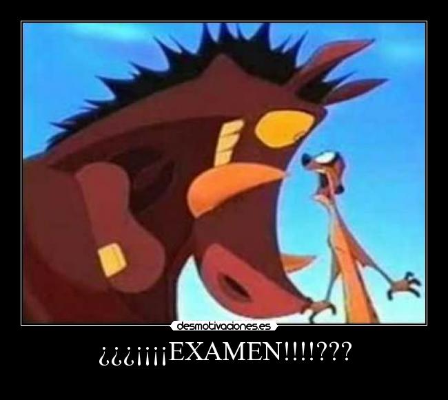 carteles examen desmotivaciones