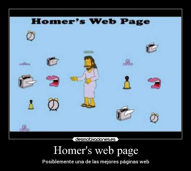 Homers web page - Posiblemente una de las mejores páginas web