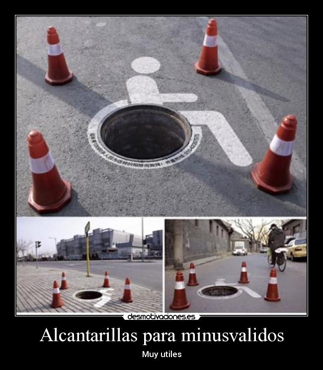 Alcantarillas para minusvalidos -