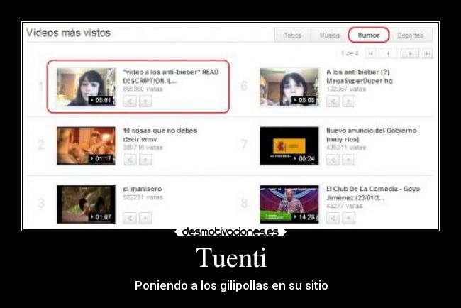 Tuenti - Poniendo a los gilipollas en su sitio