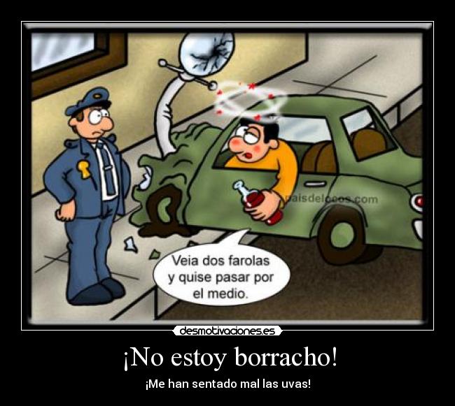 ¡No estoy borracho! -