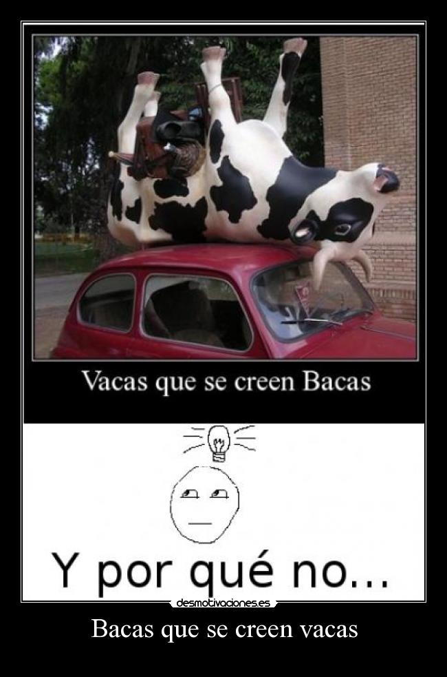 Bacas que se creen vacas -