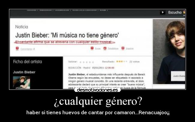 ¿cualquier género? - 