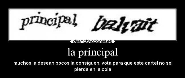 la principal -