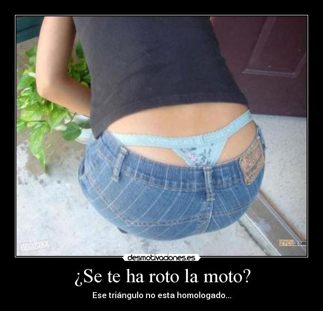 ¿Se te ha roto la moto? - Ese triángulo no esta homologado...