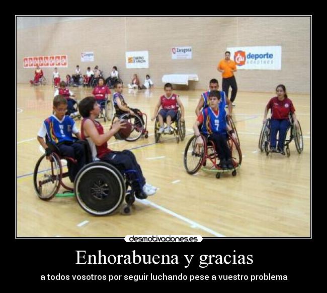 Enhorabuena y gracias - 