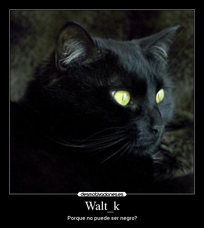 Walt_k - Porque no puede ser negro?