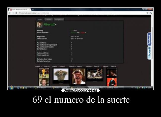 69 el numero de la suerte -