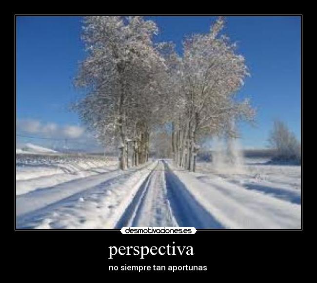 perspectiva - no siempre tan aportunas