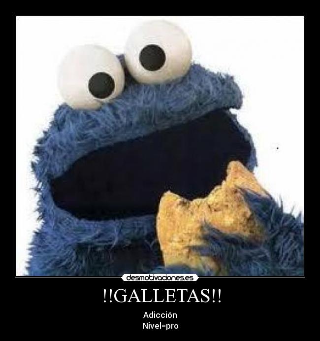 carteles monstruo las galletas desmotivaciones