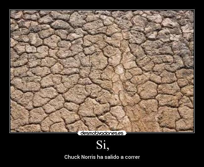 Si, - Chuck Norris ha salido a correr