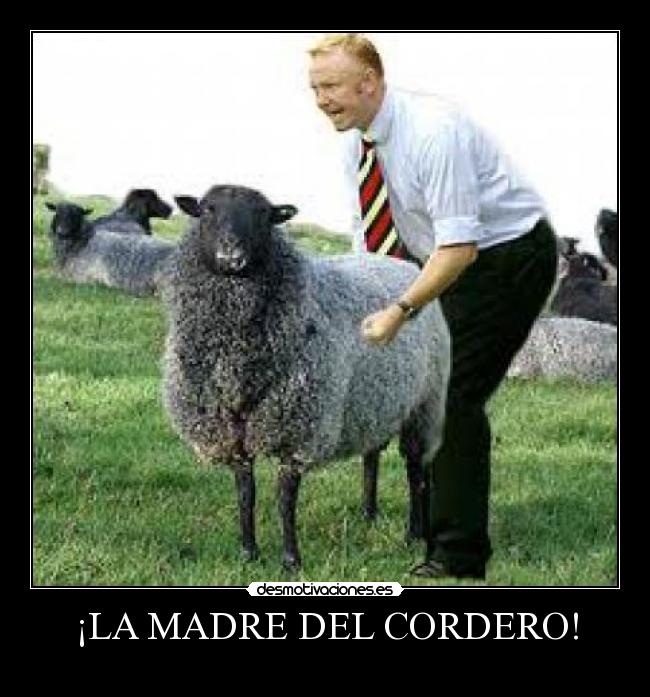 ¡LA MADRE DEL CORDERO! -