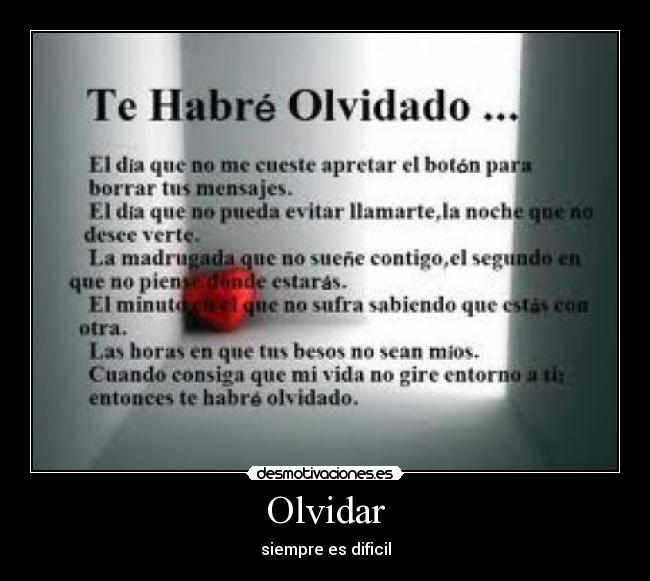 Olvidar -