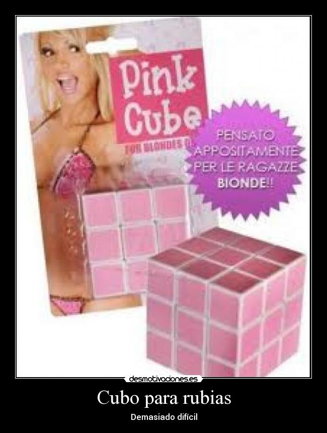 Cubo para rubias -
