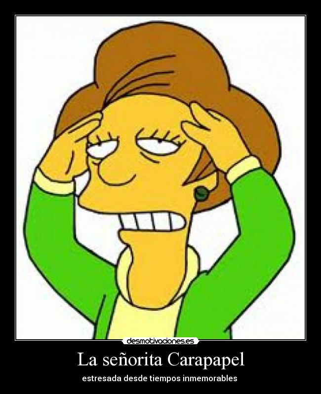 La señorita Carapapel -
