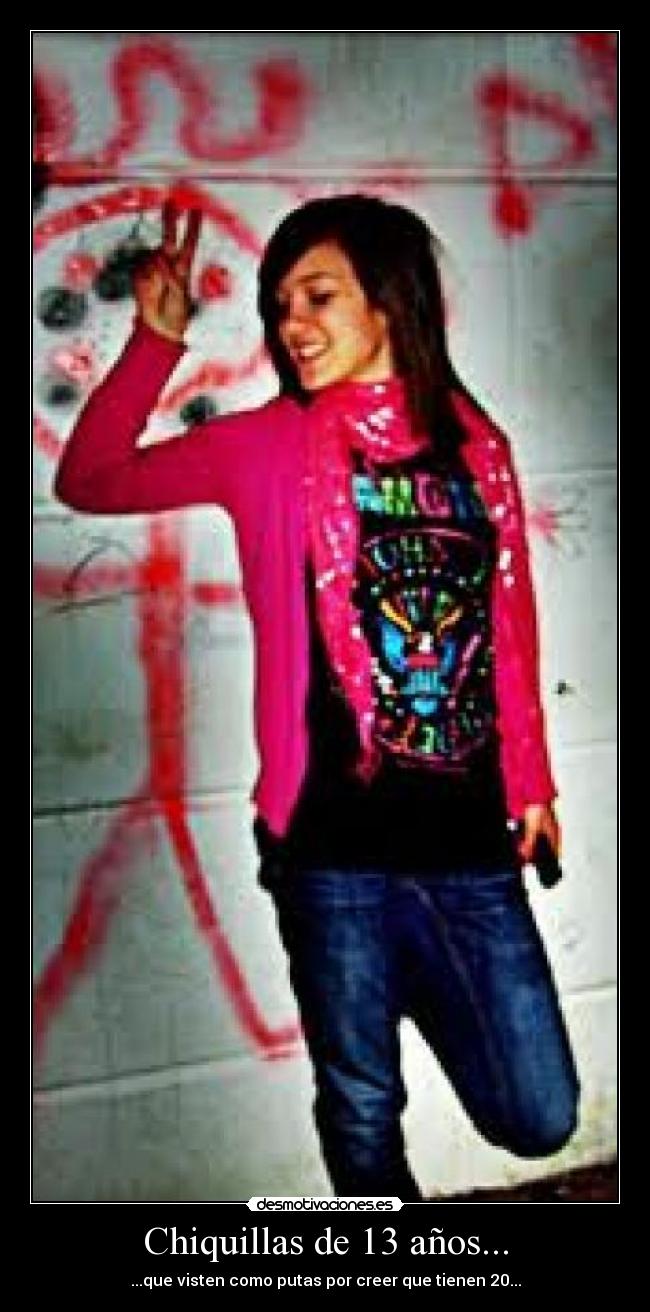 Chiquillas de 13 años... -
