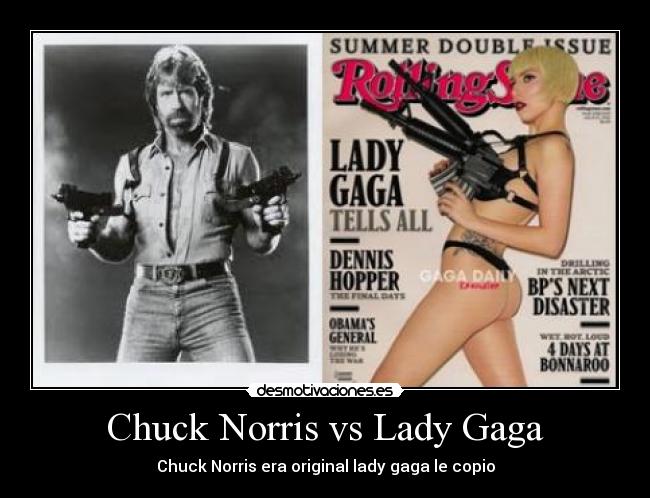 Chuck Norris vs Lady Gaga - 