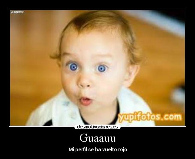 carteles guau perfil rojoperfil desmotivaciones